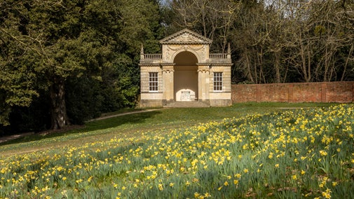 View of Blenheim Lawn in the spring